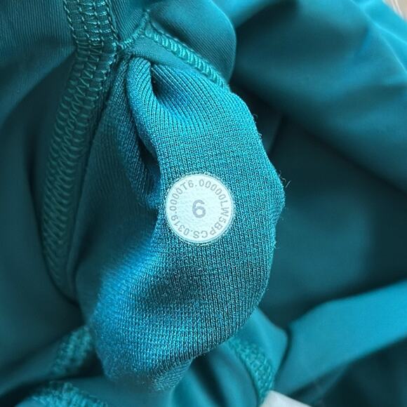 Lululemon Wunder Under High Rise 25" Leggings Size 6 Emerald Green Nulux Fabric - Picture 5 of 7